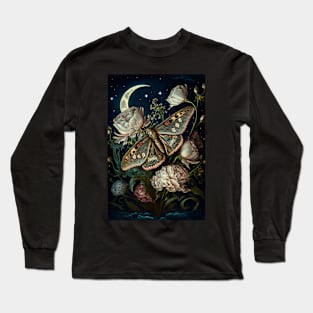 Wiccan witchcraft Moth and magic of night 3 Long Sleeve T-Shirt